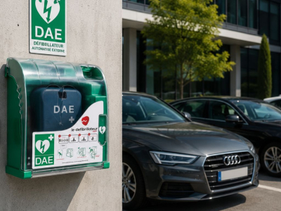 Pourquoi installer un défibrillateur dans un parking d’entreprise ?